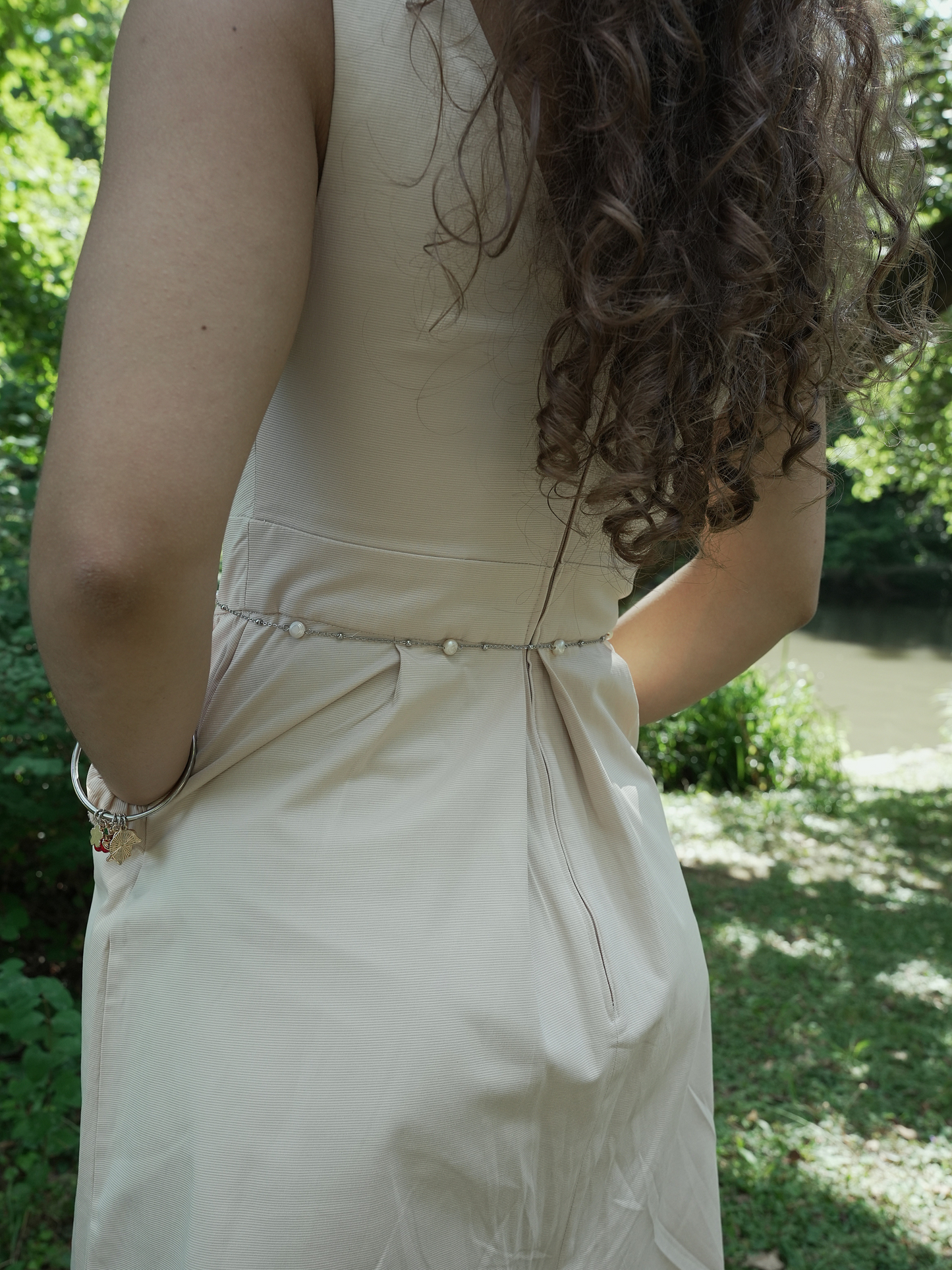 Chaîne de ventre acier inoxydable doré perles été – Bellora Bijoux