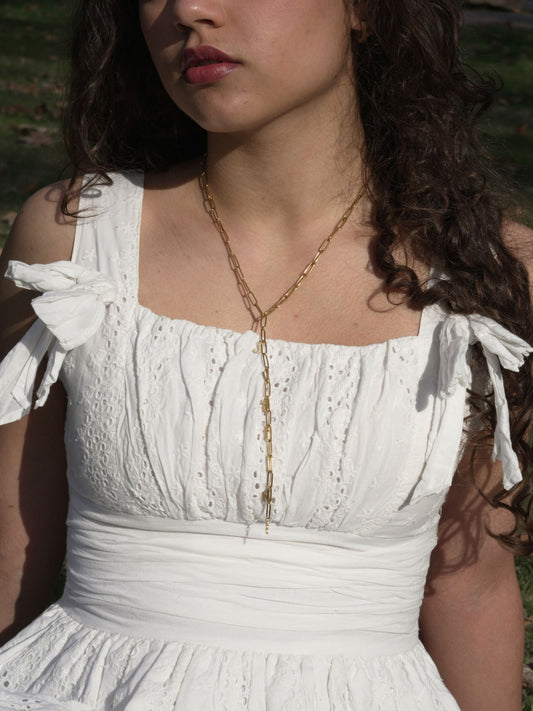 Collier Bellora bijoux en acier inoxydable doré