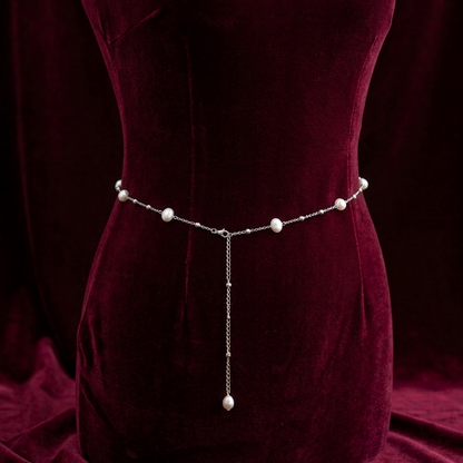 Chaîne de ventre Paloma dorée perles vue alternative – Bellora Bijoux